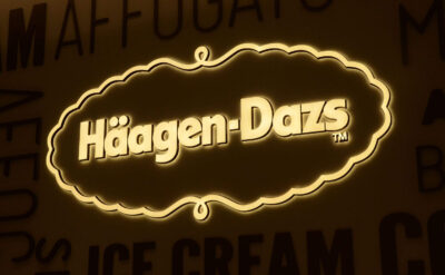 Acrylic Front And Backlit Channel Letters For Häagen-Dazs
