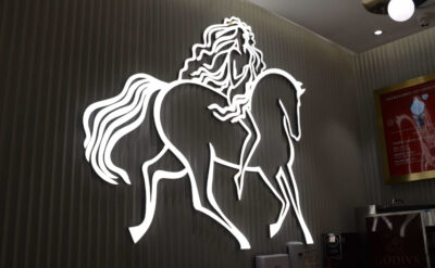 Acrylic Front Lit Channel Letters For Godiva