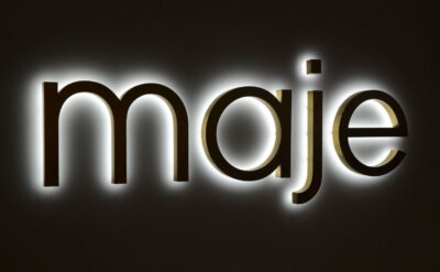 Common Metal Backlit Channel Letters For Maje