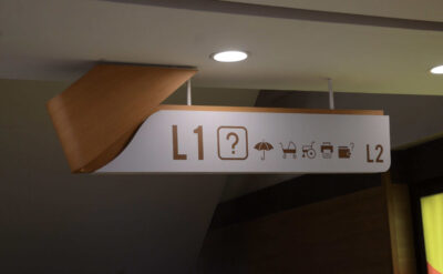 Double Sided Non-illuminated Wayfinding Signs