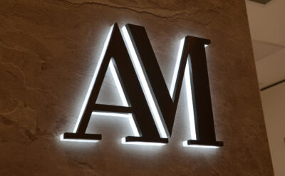 Luxury Metal Backlit Channel Letters For Am