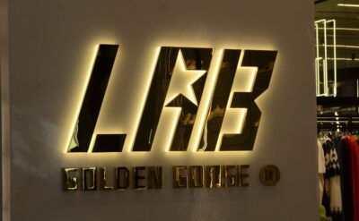 Luxury Metal Backlit Channel Letters For Golden Goose