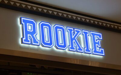 Metal Front and Backlit Channel Letters For Rookie