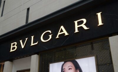 Metal Front Lit Channel Letters With Face Return For Bulgari