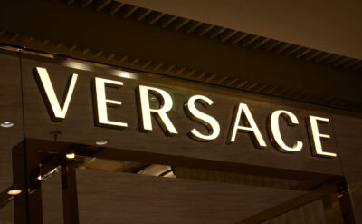 Metal Front Lit Trimless Channel Letters For Versace