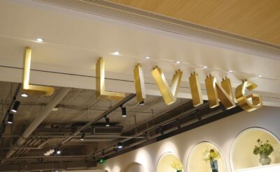 3D Metal Signs For L Living