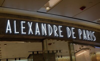 Acrylic Front And Backlit Channel Letters For Alexandre de Paris