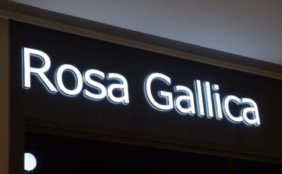 Acrylic Front And Backlit Channel Letters For Rosa Gallica