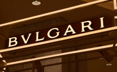 Metal Front Lit Trimless Channel Letters For BULGARI