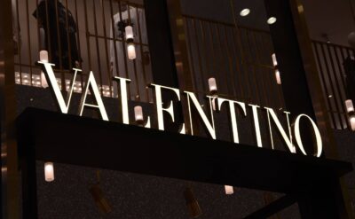 Metal Front Lit Trimless Channel Letters For Valentino