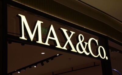 Metal Front Lit Trimless Channel Letters For Max&Co.