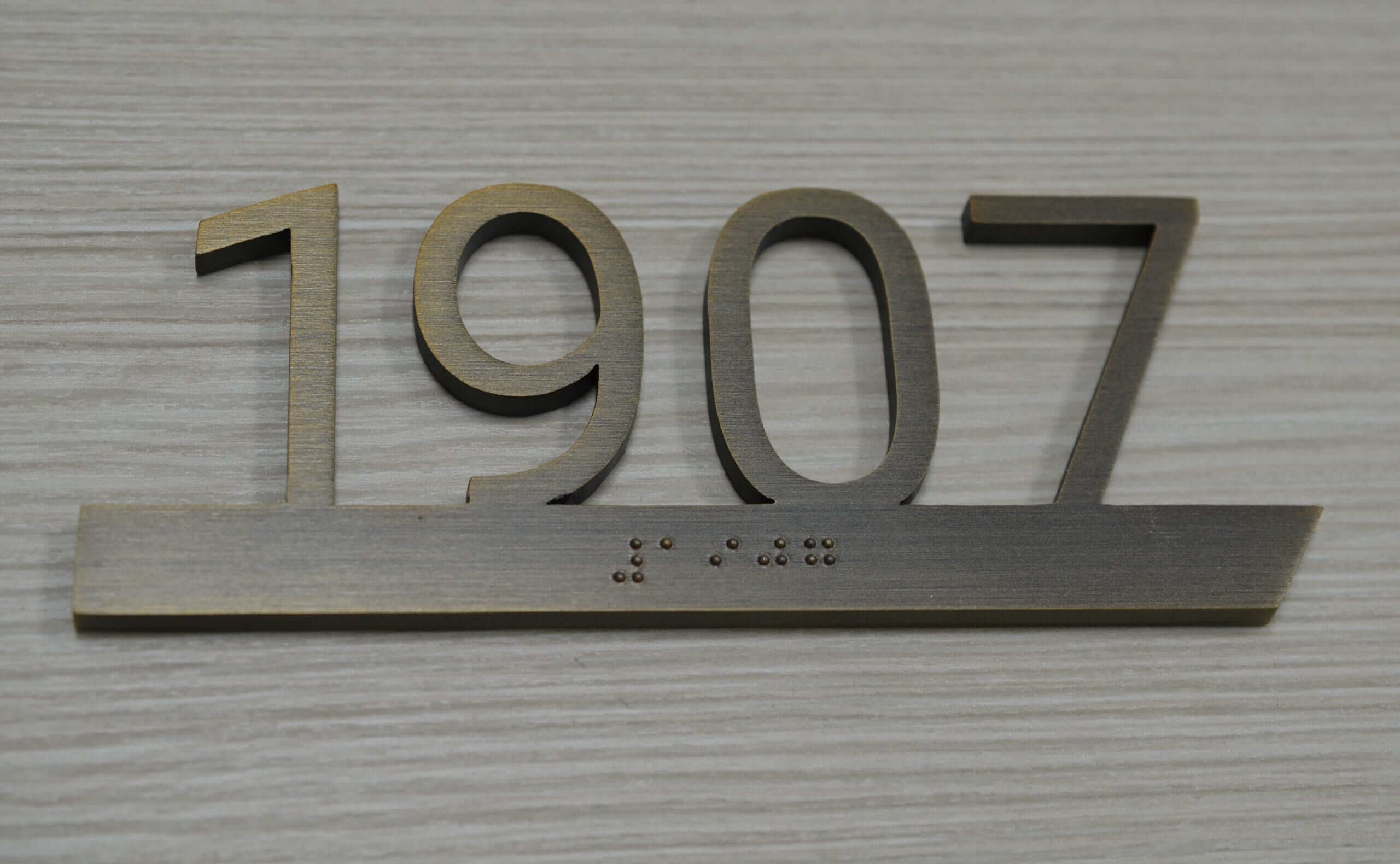 Metal Braille Signs