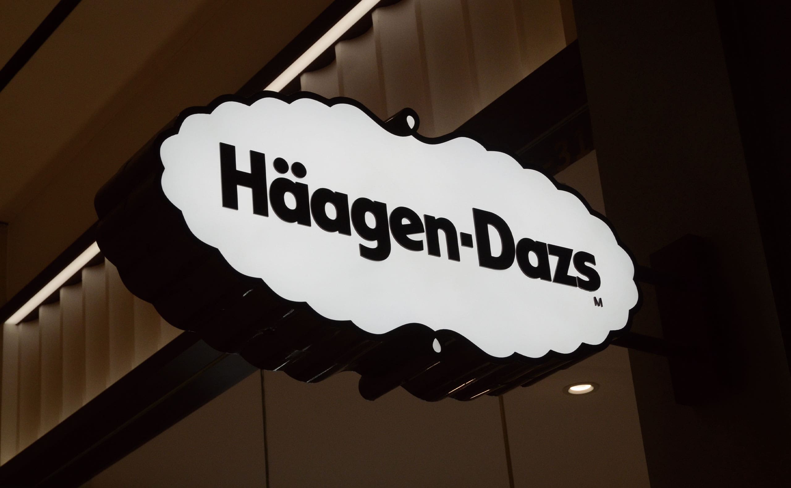 Double Sided Light Box Signs For Haagen Dazs