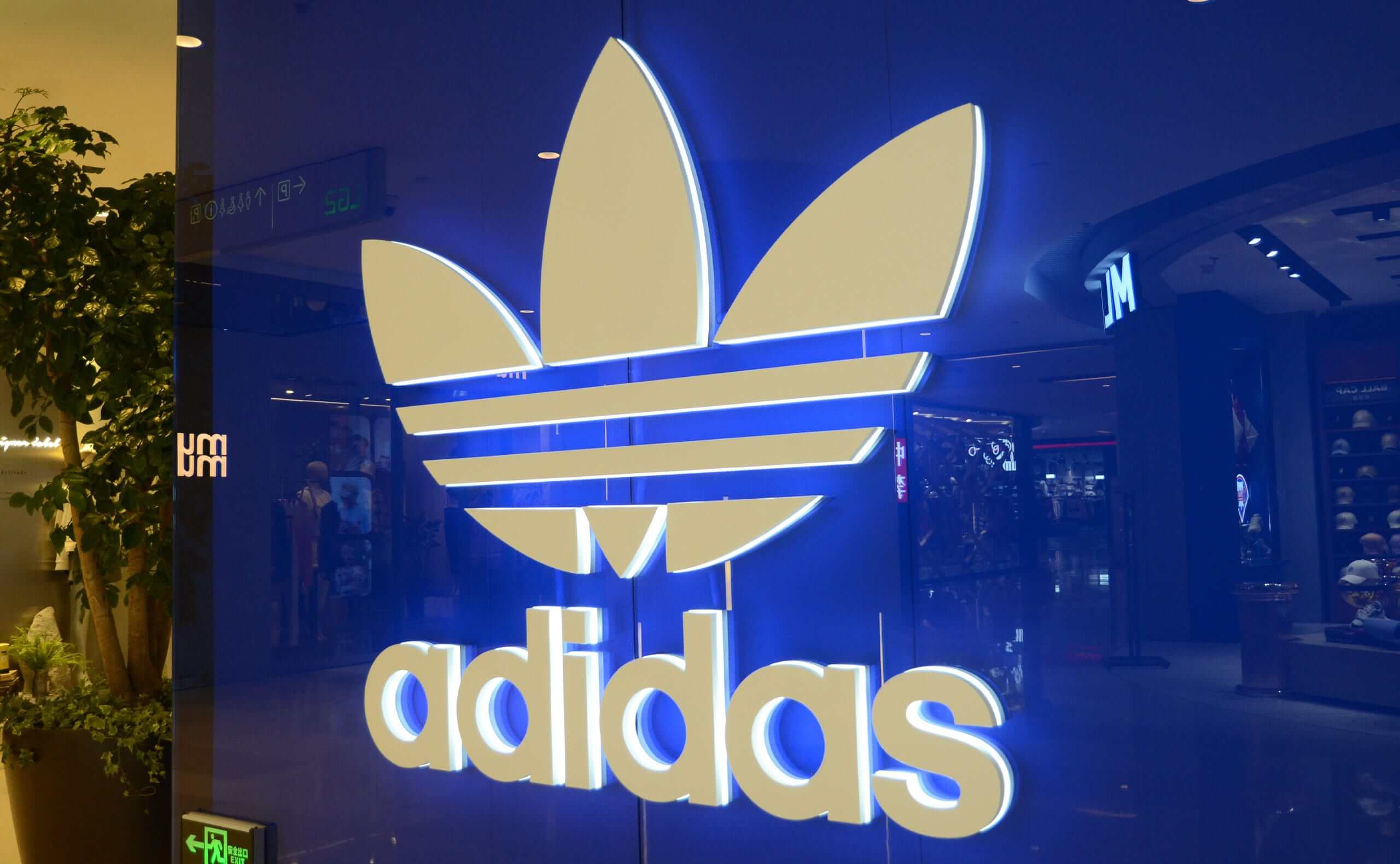 Luxury Metal Backlit Channel Letters For Adidas