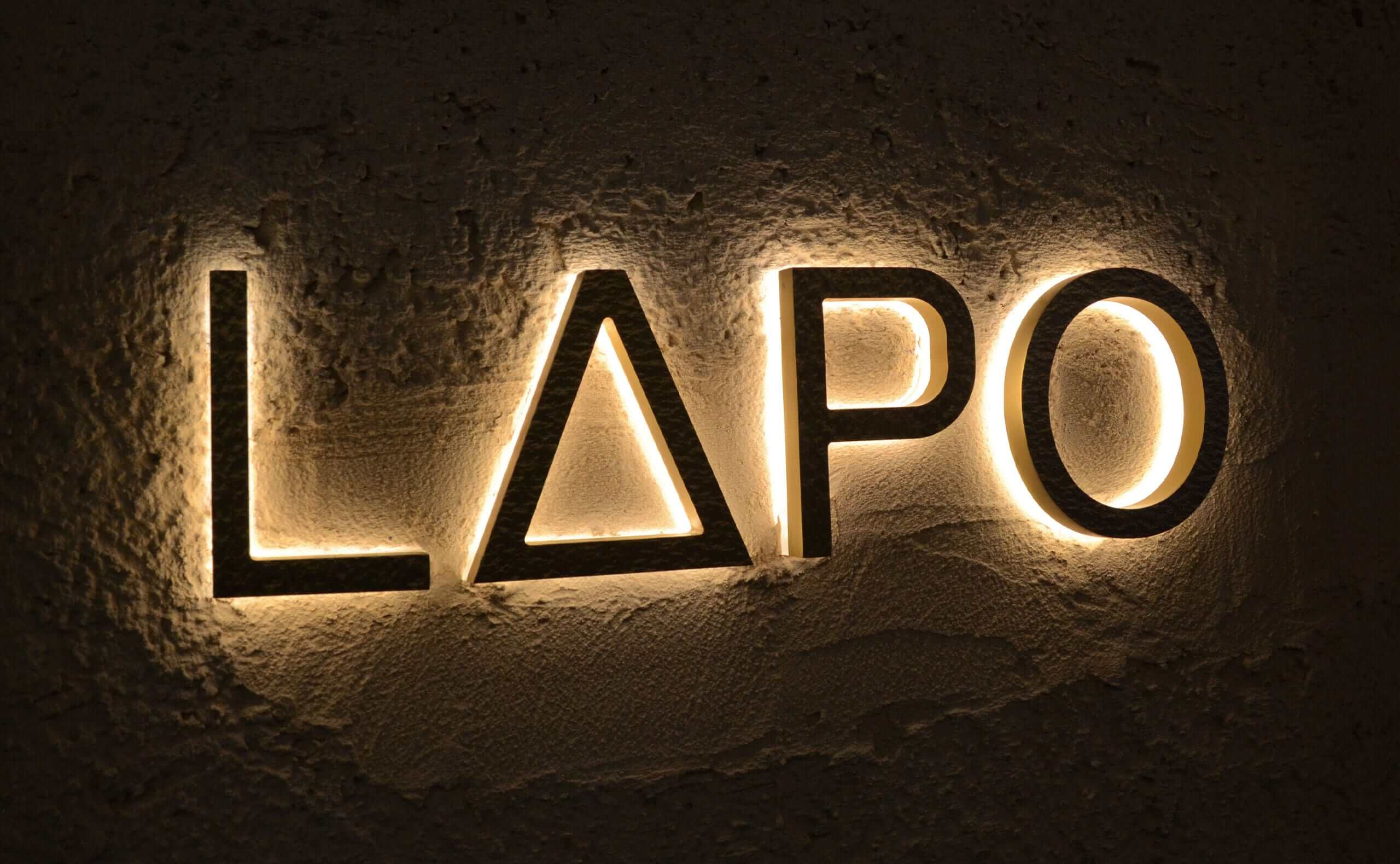Luxury Metal Backlit Channel Letters For Lapo