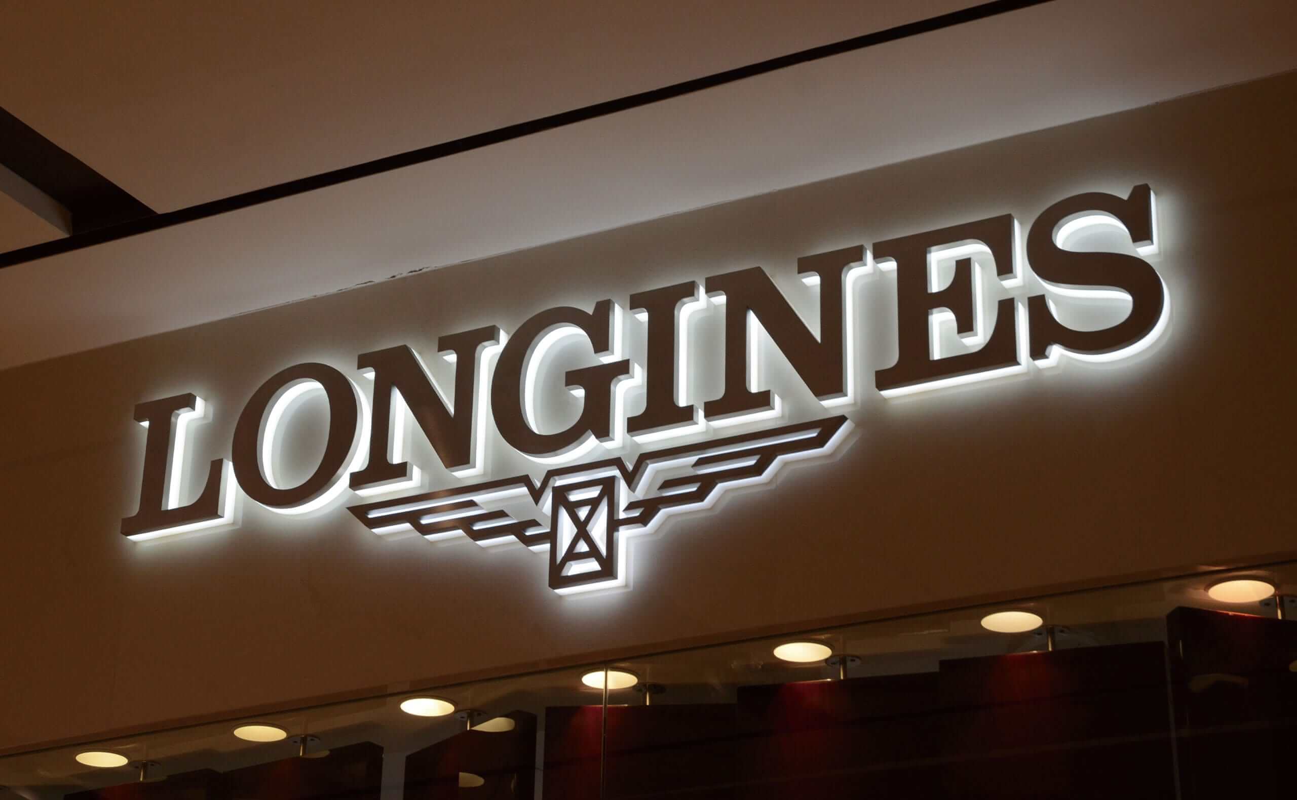 Luxury Metal Backlit Channel Letters For Longines