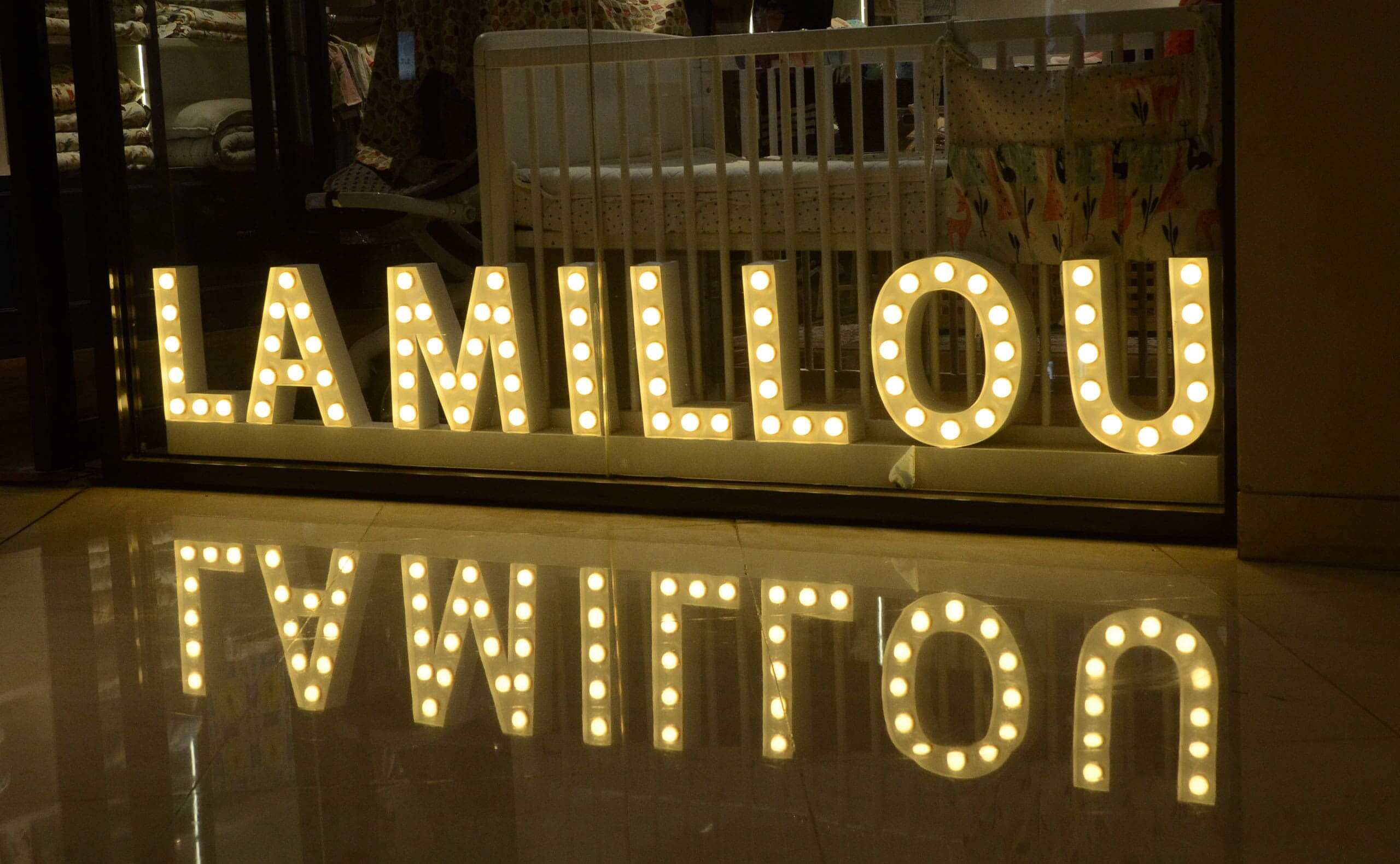 Marquee Light Bulb Letters For La Millou