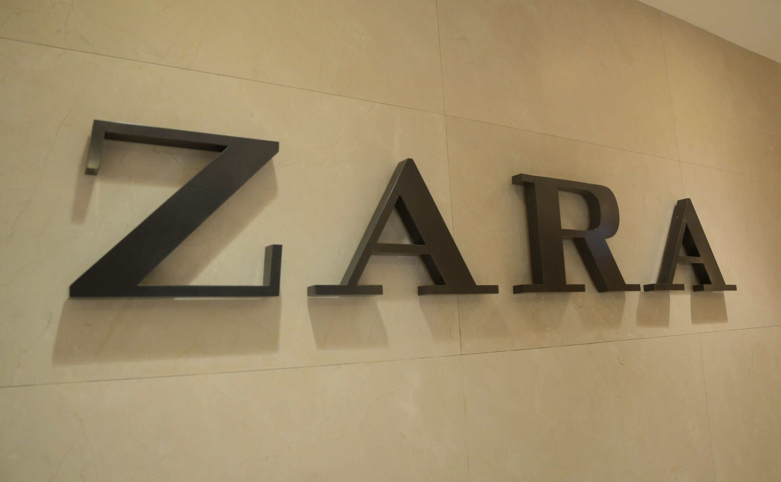 3D Metal Signs For Zara