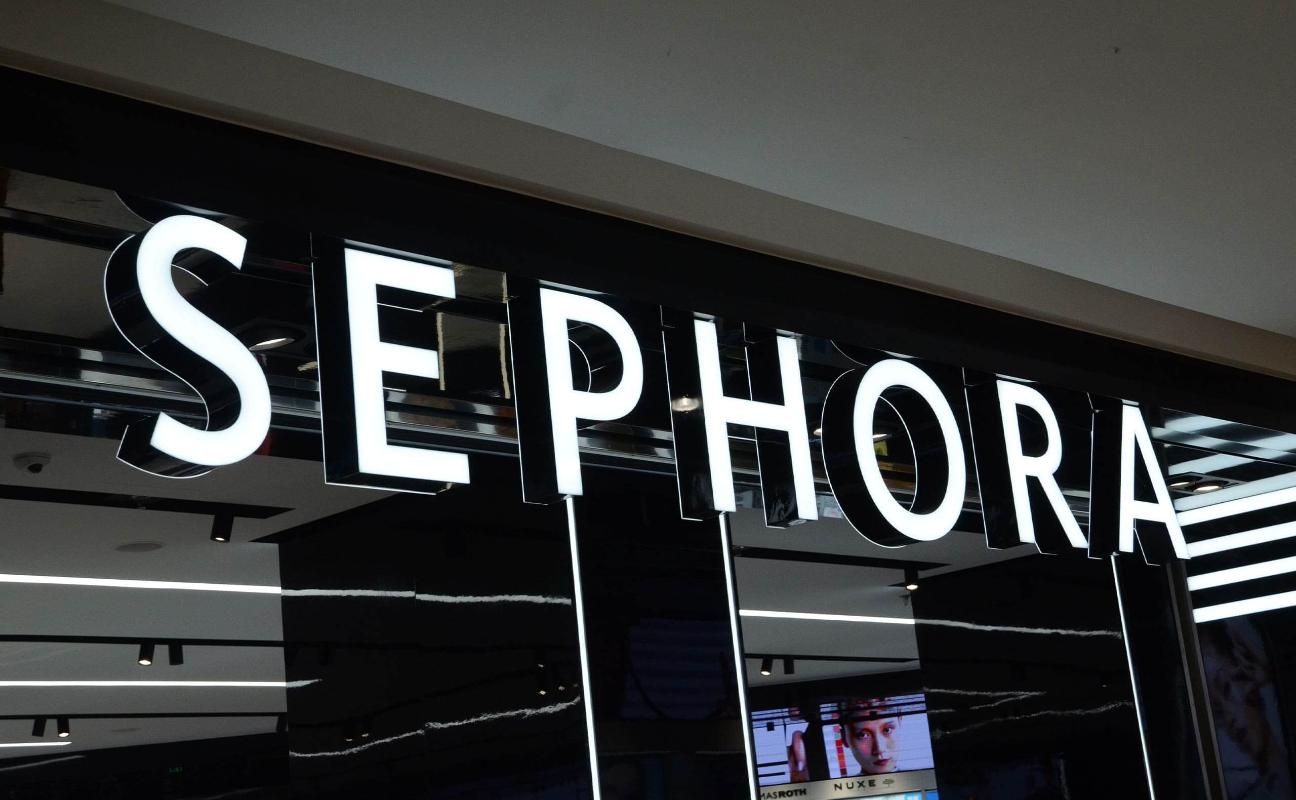 Metal Front and Backlit Channel Letters For Sephora